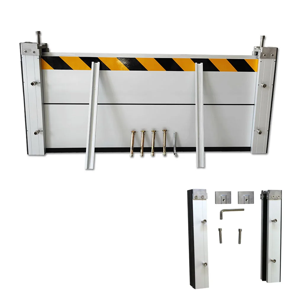 Custom Chinese factory Removable Aluminum Stop Flood Barriers Parking Garage Gate Door Easy Install flood barrier for door