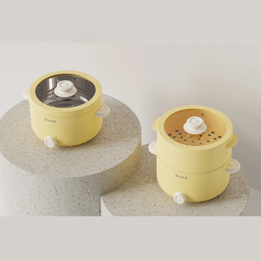 2Liter Non-stick Multicooker Multifunctional Electric Hot Pot Cooker Nonstick Frying Cooker