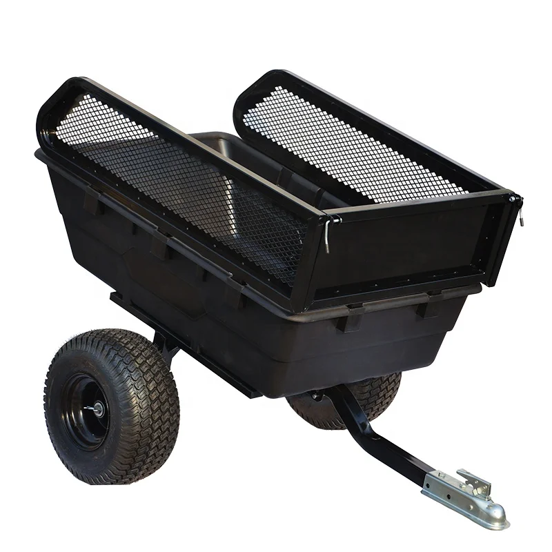 Multi Purpose Tow ATV Dump Trailer Carts Tractor Truck ATV Trailer Farm Utility ATV Wagon With 2 Wheels