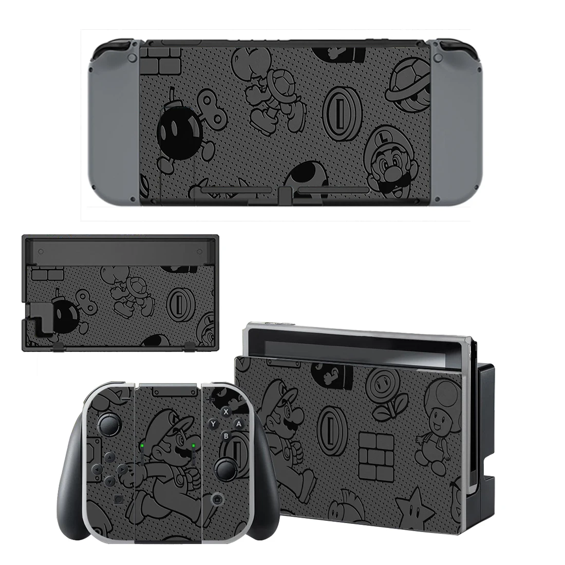 Customized Super Mario Bros Odyssey Kart Paper Mario The Origami KingSkin Stickers For Nintendo Switch