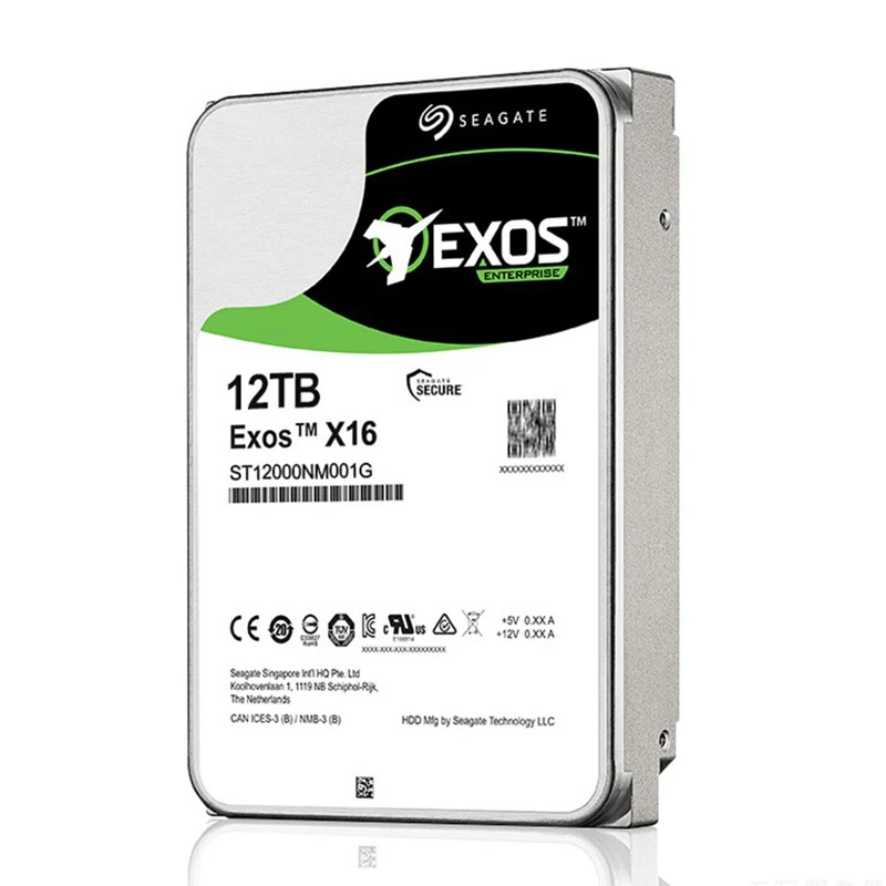 Seagat 12TB Hard Drive Exos 256MB SATA ST12000NM001G Enterprise Internal Hard Drive Disk HDD 12tb for Server NAS Laptop PC