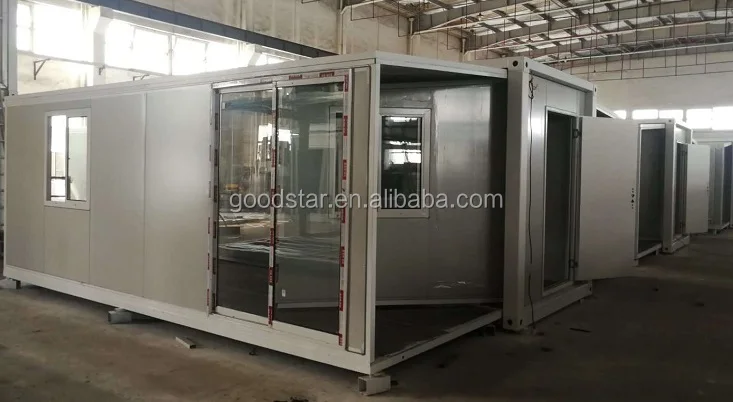 Villa style modern 2 bedroom prefabricated family expandable container house with kitchen and bathroom