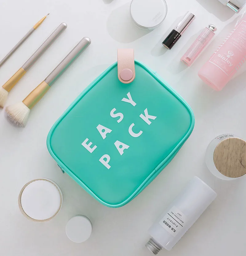 Waterproof 100% Recycling eco-friendly EVA Makeup Bag REACH Standard Portable Toilet Bag TPU Travel Cosmetic Bag for Summer