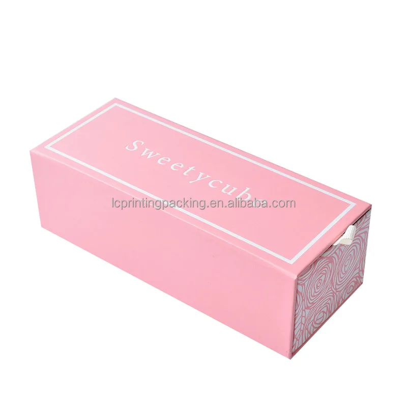 Custom luxury sleep eye mask gift drawer paper box sunglasses packaging black kraft paper box with foam