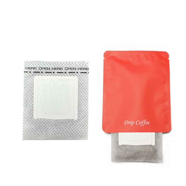 Durable and Customizable Empty Drip Coffee Bags Made with Non-Woven Material for Perfect Coffee Brewing Every Time