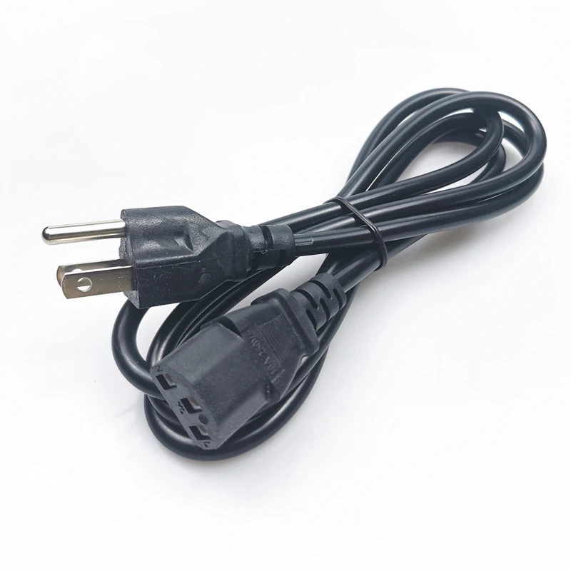 Jasoz America Standard USA AC C13 C14 1.5m Power Effective CCA Black US Electronics Cable 3pin plug Power Cable