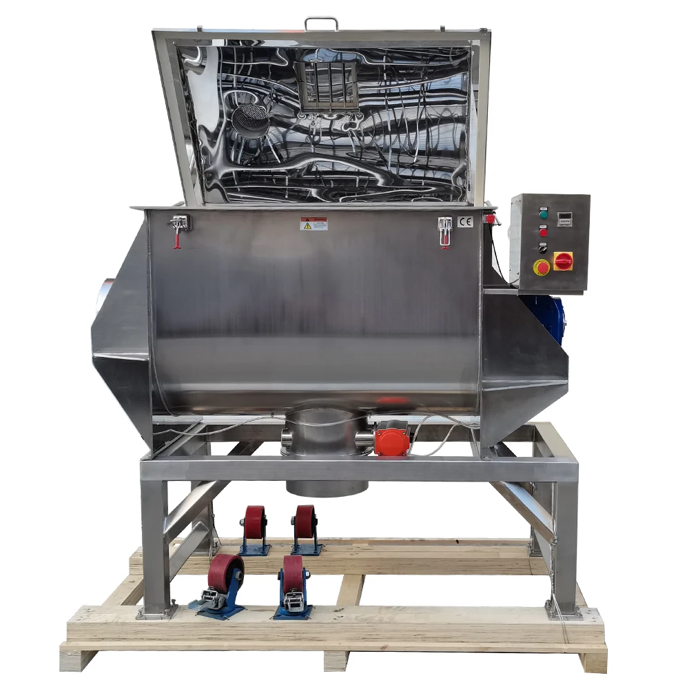 Dry Food / Chemical / Washing / Pigment Fine Powder Small Ribbon Blender Mixer Machine