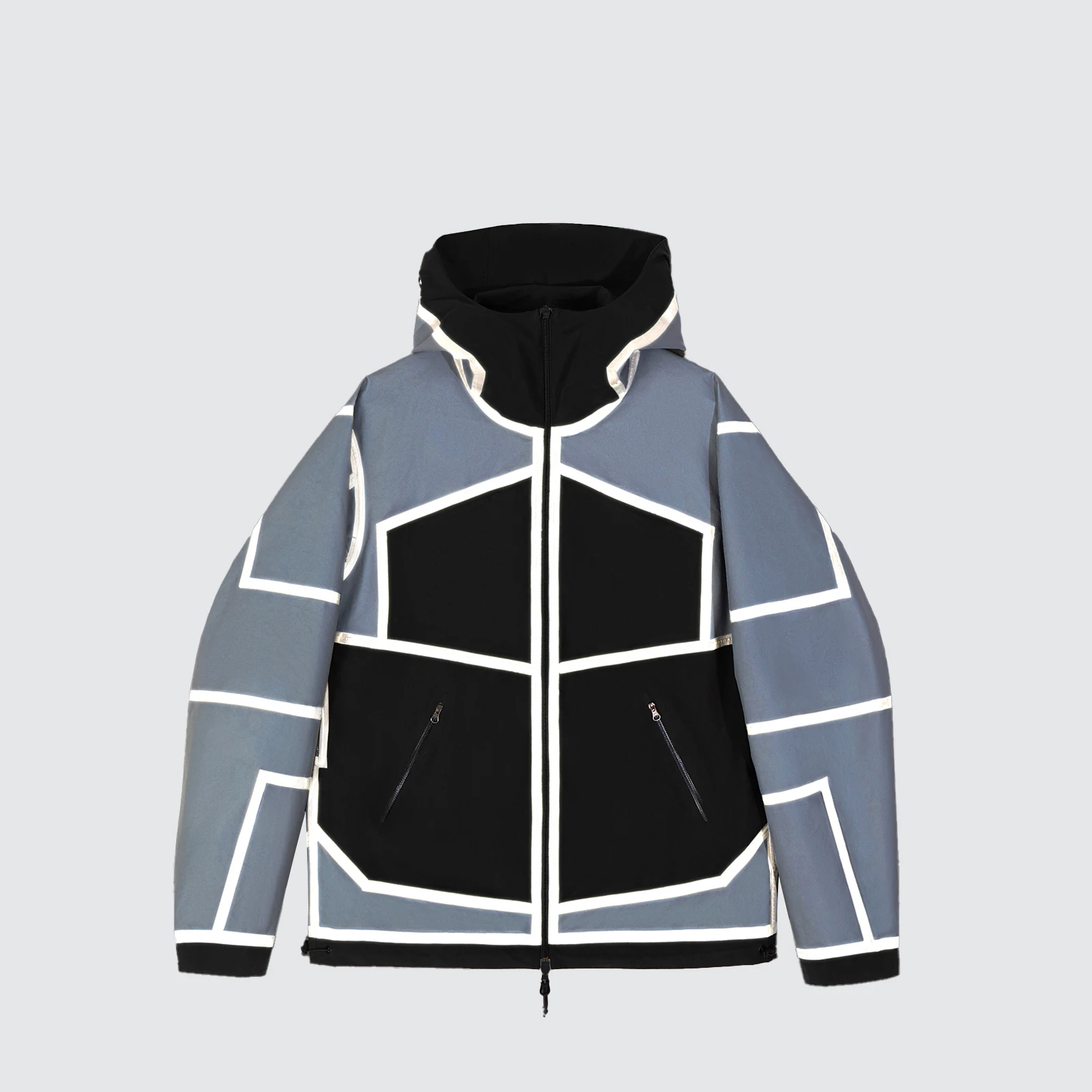 Men Custom Jackets Coats Clothing Manufacturer Outdoor Waterproof Anorak Zip Up Safari Windbreaker Reversible Reflective Jacket