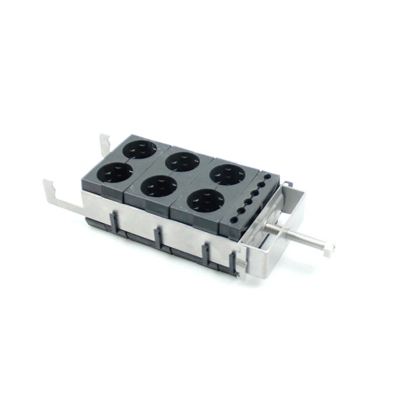 Easy Installed Self Lock Hooked Telecommunication Hybrid Coax Surface Treatment Wind Loaded Cable Feeder Clamp Size 1/2 And 7/8