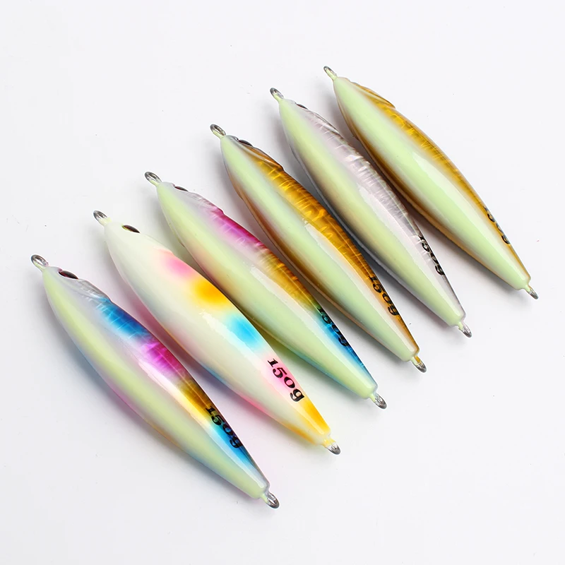Long Throw Distance Deep Saltwater Sinking Lead Metal Vertical Jigging Lures