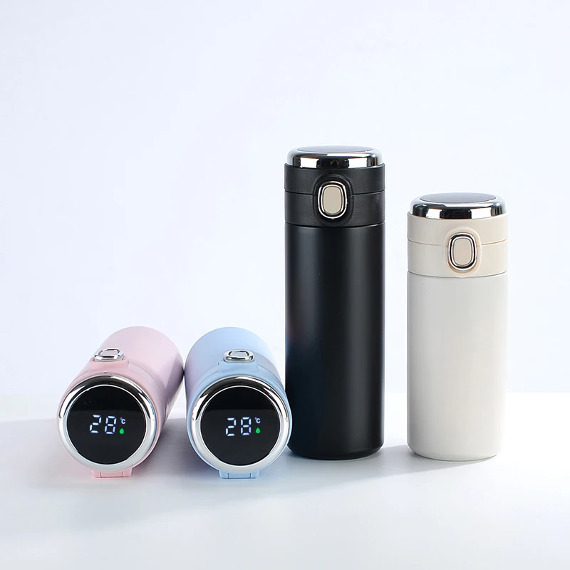 
Factory direct stainless steel thermos bottle smart mug smart pea cup 