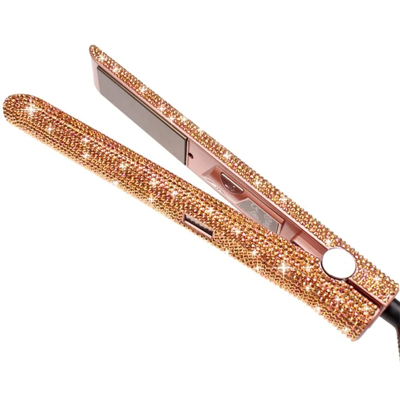 
Portable Titanium Hair Flat Irons Wholesale Bling 450f Flat Iron Titanium MCH PTC Hair Straightener Can Custom LOGO MOQ 1pcs 