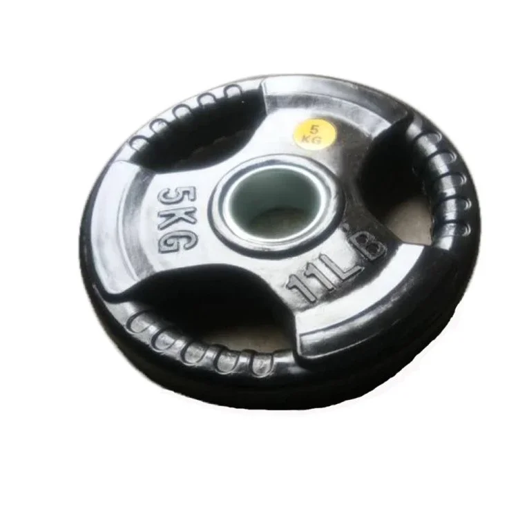 Rubber gym weightlifting barbell plate weight disc plate for gym exercise or competition