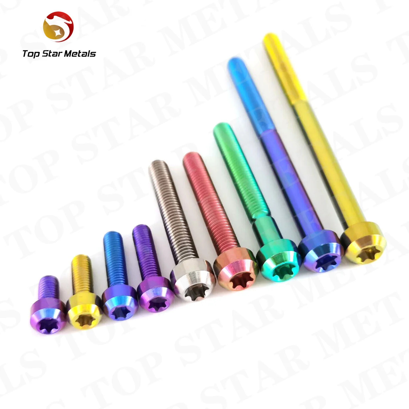 TITST Titanium Bolt M6X55/60/70/75/80/85/90mm High Performance Titanium Bolts  Torx Head BOLTS