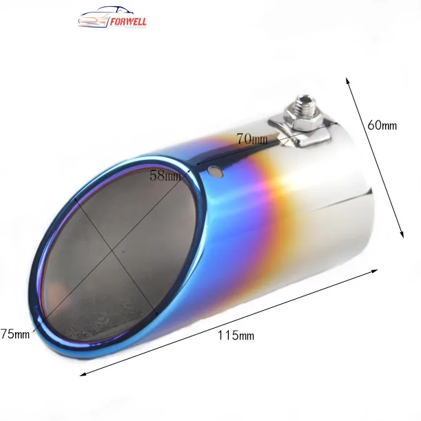 
Skoda stainless steel single exhaust for exhaust muffler tail throat exhaust muffler pipe tip 