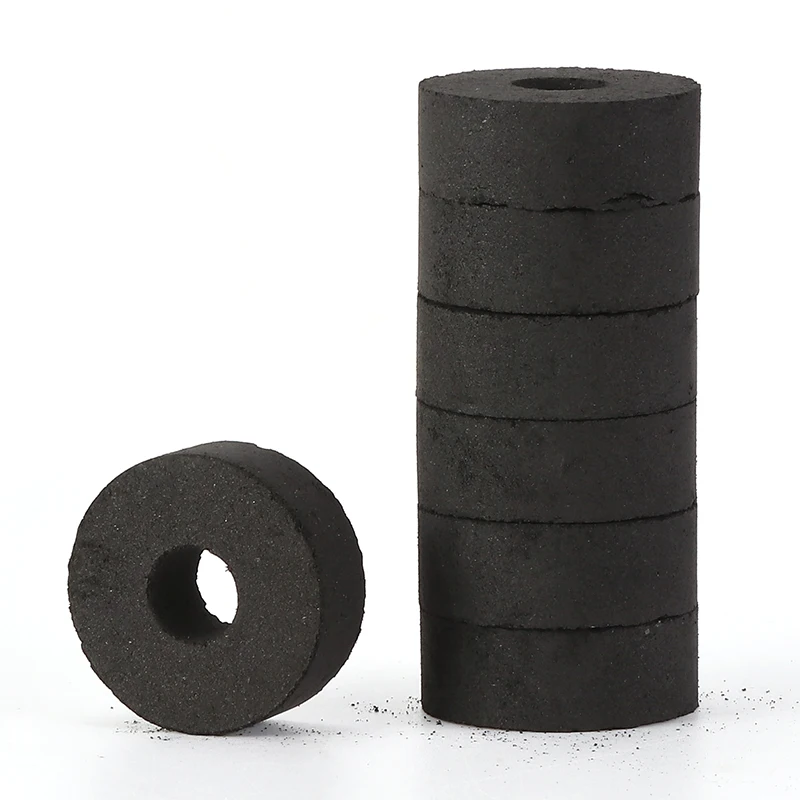 Round Black Long Burning Time Hookah Coconut Shell Charcoal for Hookah Shisha Smoking Accessories