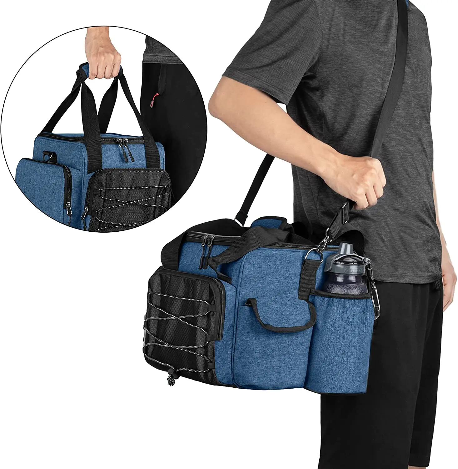 Bowling Ball Bag Tote Bag for Single Ball With Extra Storage Pockets