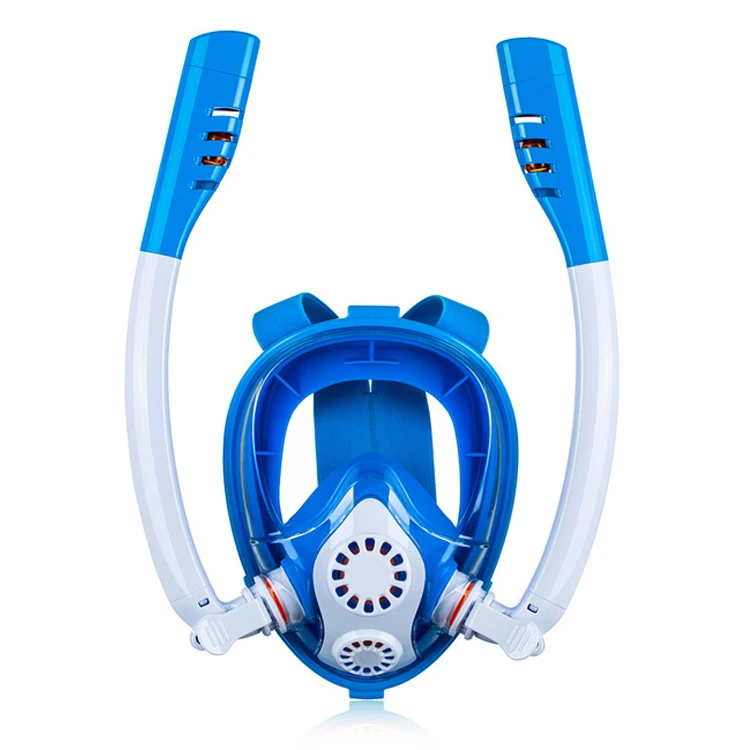 Children/kids Backstroke Swimming Breathing Snorkeling Diving Mask Anti Leak Diving Mask with Double Tubes