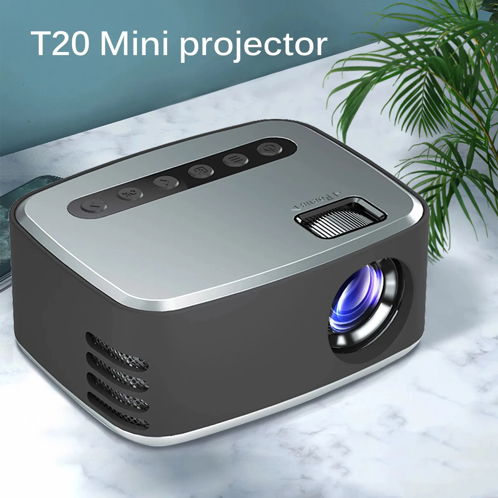 Spot T20 mini projector home HD 1080P portable micro led mobile phone screen home projector spot