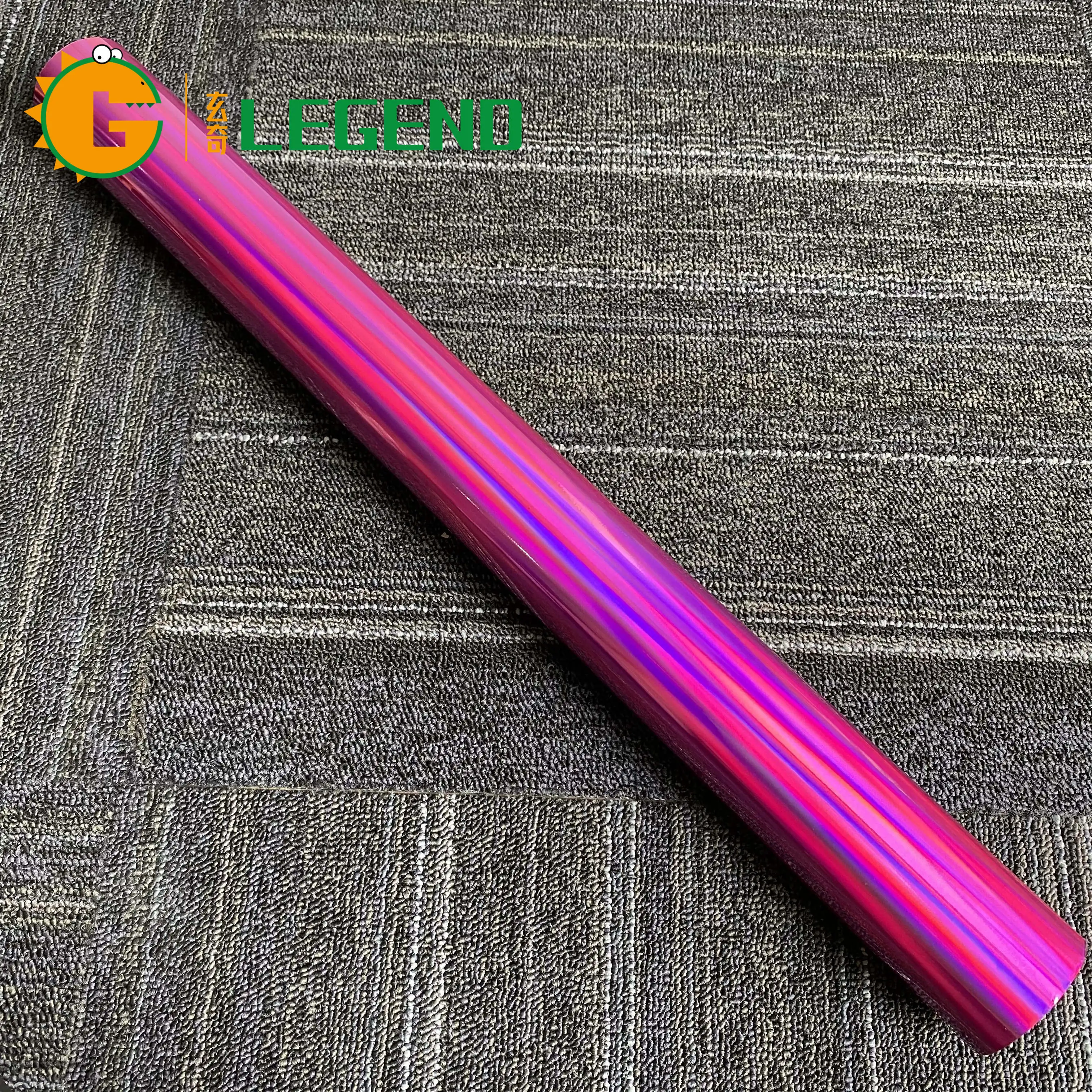 Rainbow Laser Metal Hot stamping foil fishing lure foil Pink Light change paper