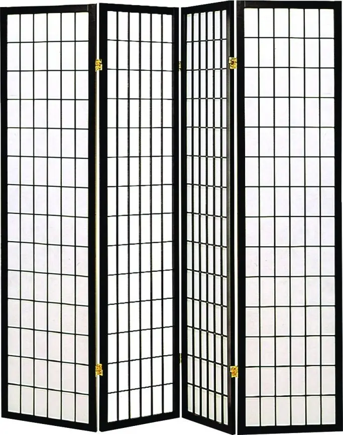 4 Panel Eco-Friendly Movable  Shoji Screens & Room Dividers