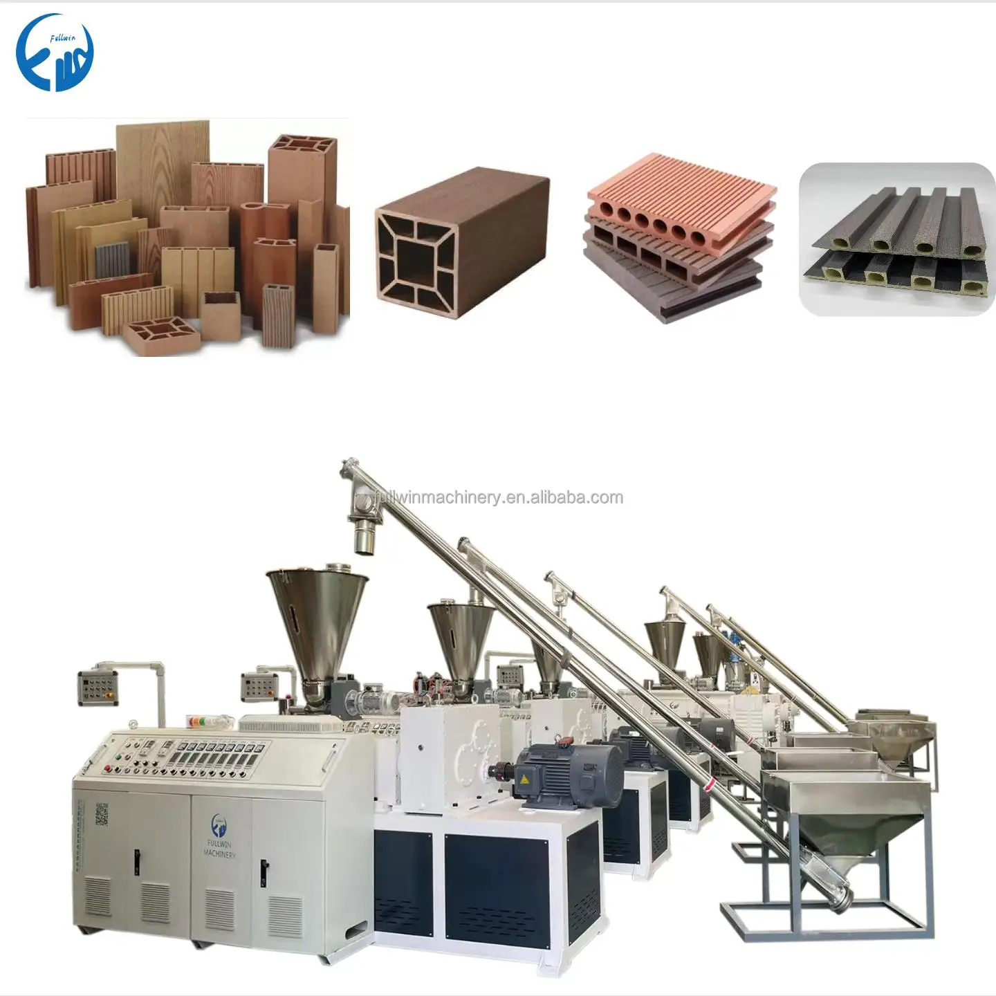 wood plastic composite door machine plastic wood door plate panel board factory manufacturing production line