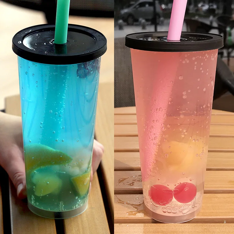 700ml 600ml 500ml 16oz 20oz 22oz Custom Printed logo Plastic Disposable cup transparent Injection PP coffee cup