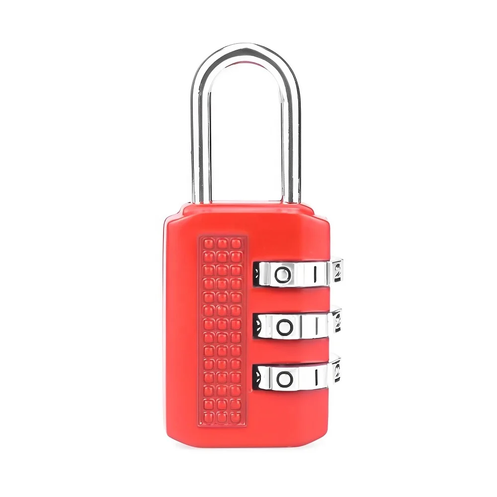 Mechanical Resettable Password Combination Lock Gym Keyless Code Locker Lock for Suitcase Handbag 3 digit Combination Padlock