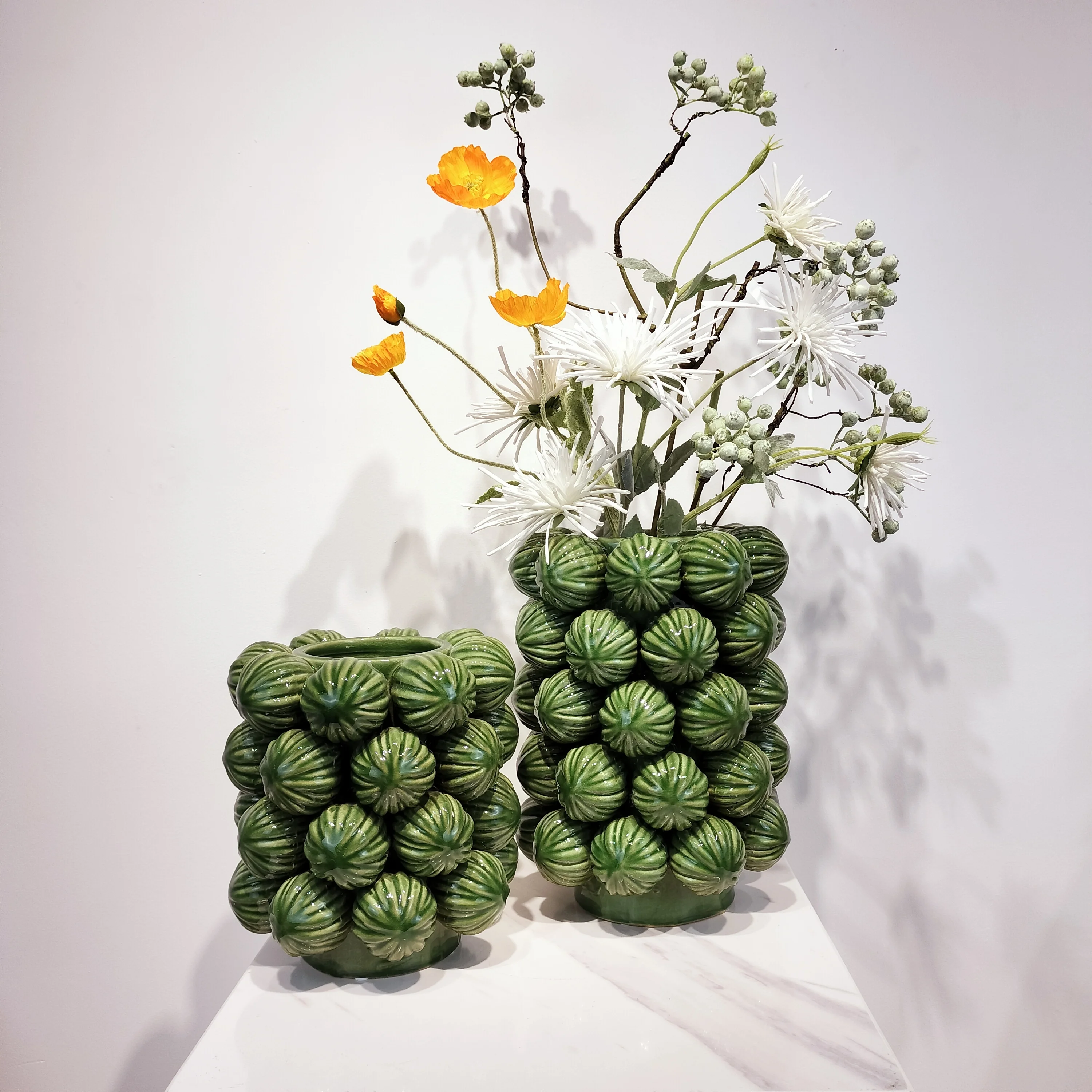 Ceramic wholesale modern minimalist Nordic style home decoration crafts hotel decoration fruit ceramic vases