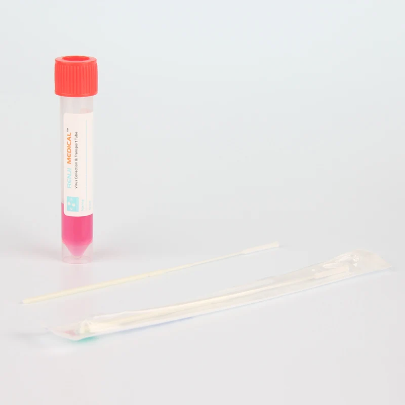 
Medical Disposables Tubes and Swabs Products Oral Nasal Swab Kit VTM Swab Test for RT-PCR Analysis 