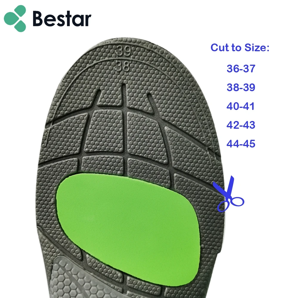 Plantar Fasciitis Feet Insoles Arch Supports Orthotics Inserts Relieve Flat Feet High Arch Foot Pain Sports Orthopedic Insoles