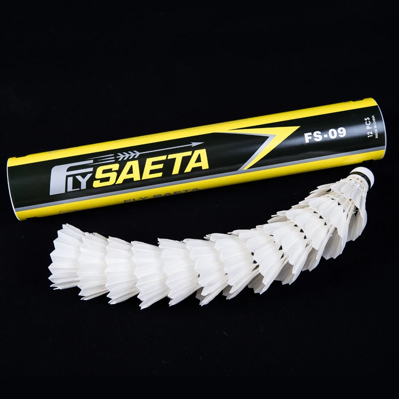 Custom Logo  And White multi-color of duck Feather Badminton Shuttlecock Mesin from China Manufacturer