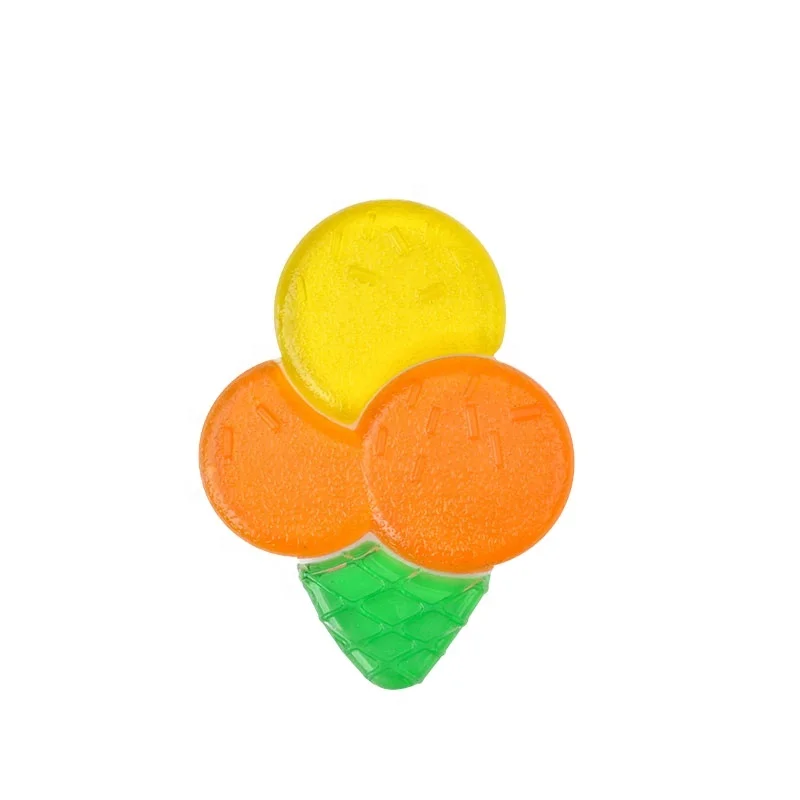Water Filled Teether Cartoon Design BPA Free Soft Water Injection Baby Silicon Teether