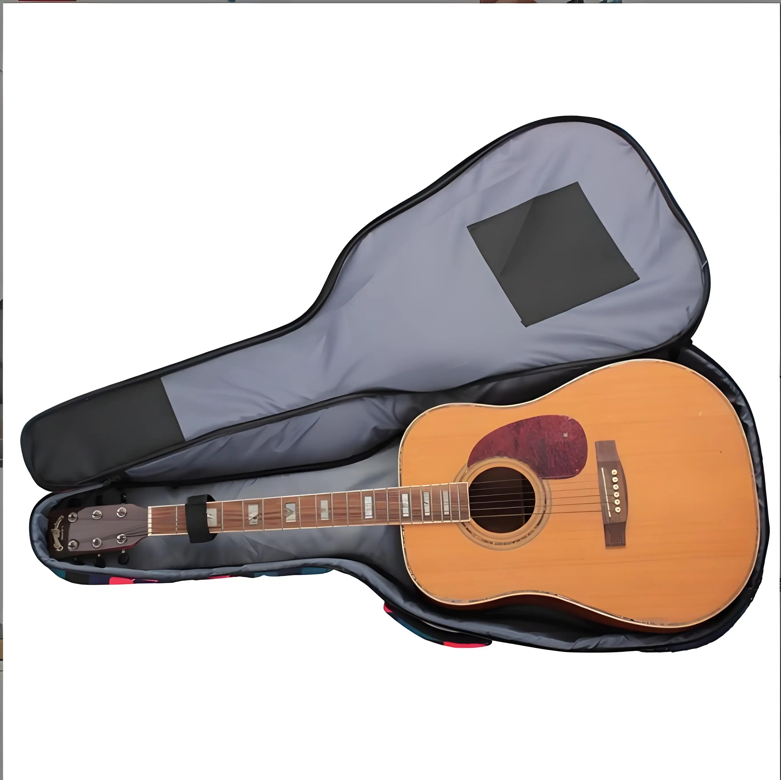 Factory Direct 10MM Thick Cotton 4041 Inch Acoustic Guitar Bag Double Strap Folk Guitar Case Wholesale from Manufacturers