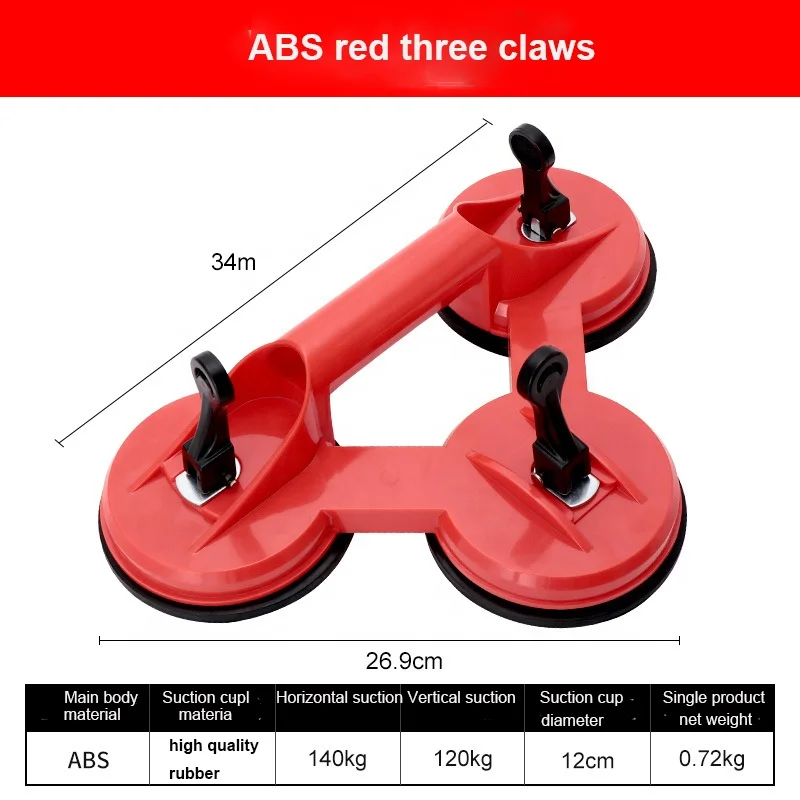 wholesale Three claws Heavy duty vacuum suction cup glass suction cups Mini suction cups lifter ABS plastic