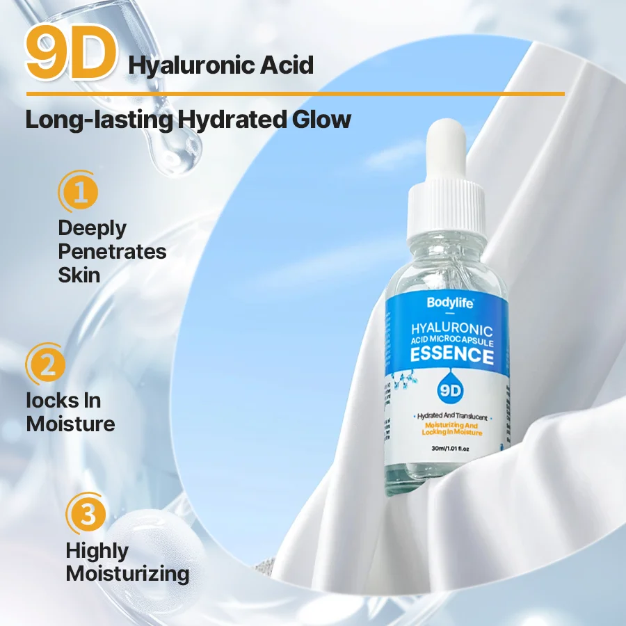 Your Logo 30ml Hyaluronic Acid Essence Anti Aging Hydrating Moisturizing Skin Care Firming Serum For Face