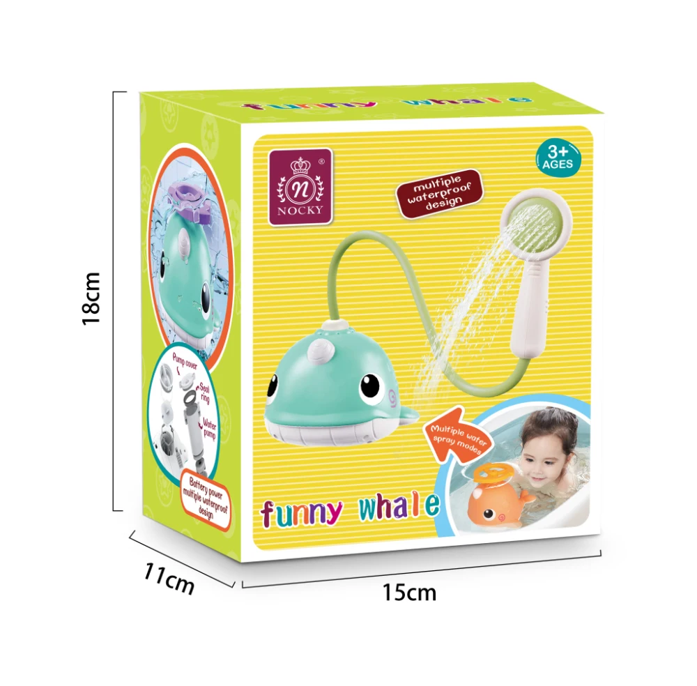 Narwhal Baby Bath Toys Shower Head Spray Water Sprinklers Waterproof Toddler Bathtub Shower Squirt Toy for Infant