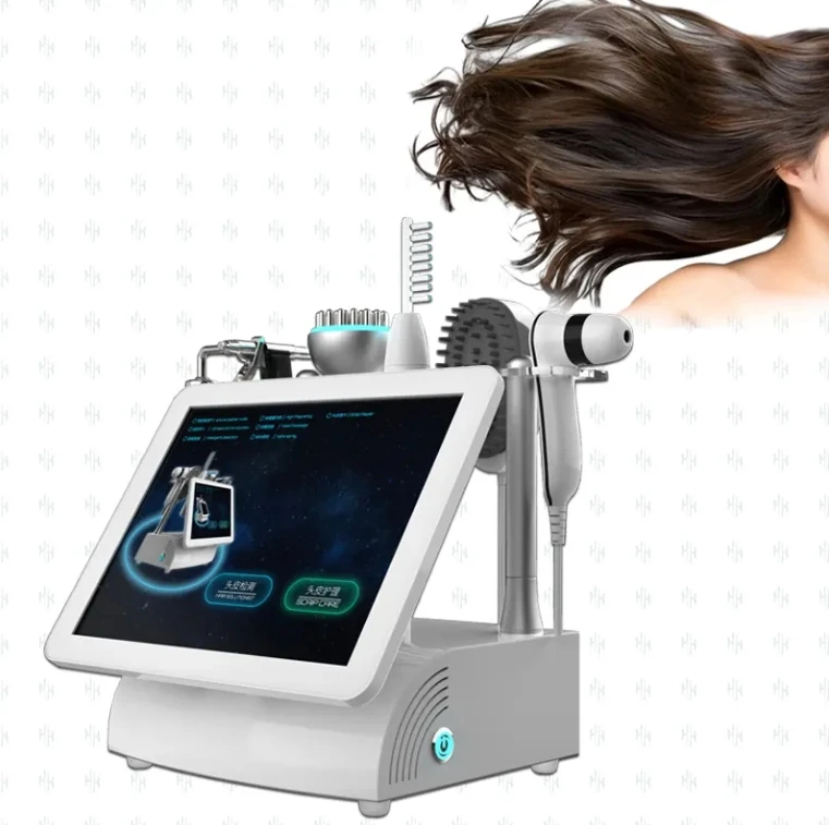 5-in-1 Hair Scalp Treatment Machine with Hair Follicle Detection Analysis Hair Regrowth Machine Scalp Massager Professional