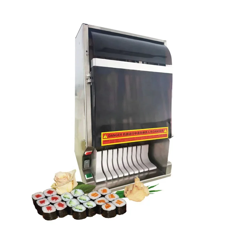 New Upgraded Automatic Kimbap Slicing Machine California Roll Maki Sushi Cutter