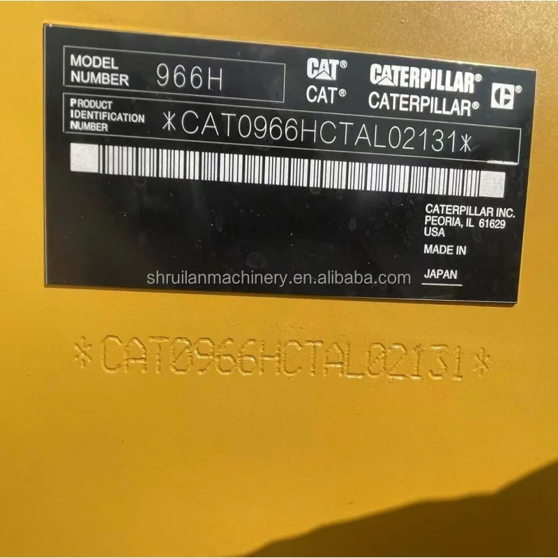 Caterpillar CAT966H подержанный погрузчик/Подержанный 25ton колесный погрузчик строительная техника