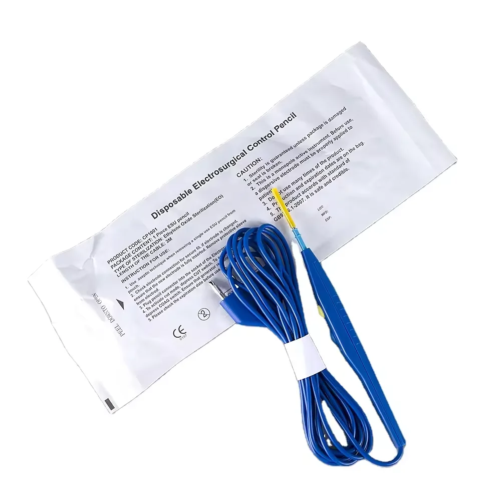 Medical Electrosurgical Pencil Diathermy ESU Electrode Cautery Surgical Pen Lapiz De Electrocauterio Smoke Evacuation Pencil