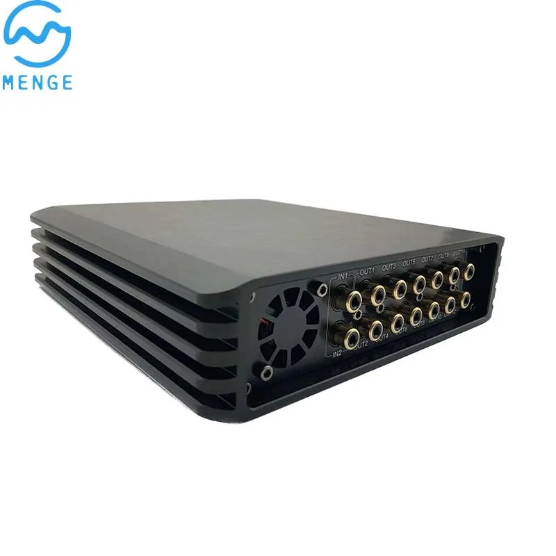 Sound Quality Car Stereo Amp 8 CH RMS 250W DSP amplifier Midrange Bass Peak 250W Class D Car Amplifier Class AB