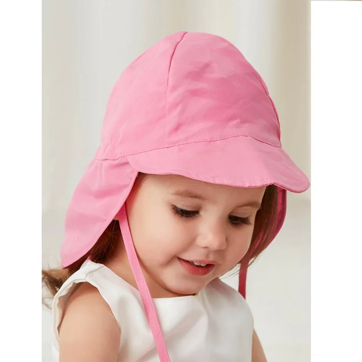 AGRADECIDO Kids Girl Hat For Sun Toddler UV Sun Visor Hat UPF 50 Infant Beach Cap Baby Swim Flap Cap