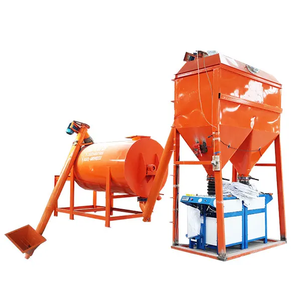 Mini Dry Mix Mortar Mixing Plant Putty Powder Mixer Production Line