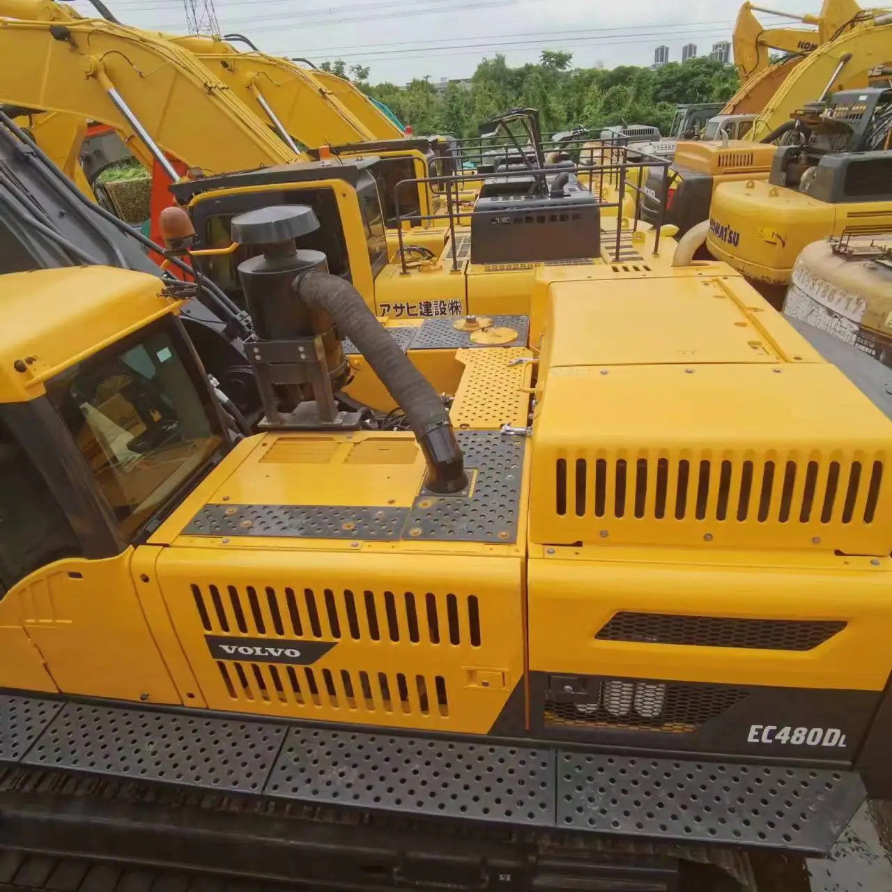 Volvo EC480DL 480 48T Used excavator Second Hand Digger Earth moving machinery 48 ton Heavy Crawler excavator
