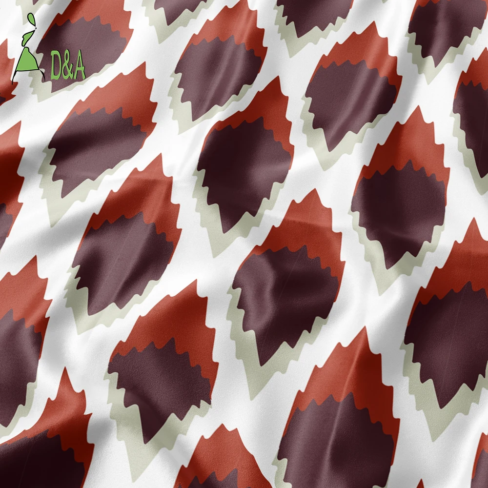 New Product Liberty Pattern Seed Structure Geometric Pattern Printed Silk Fabric 100%Silk Fabric For Dresses