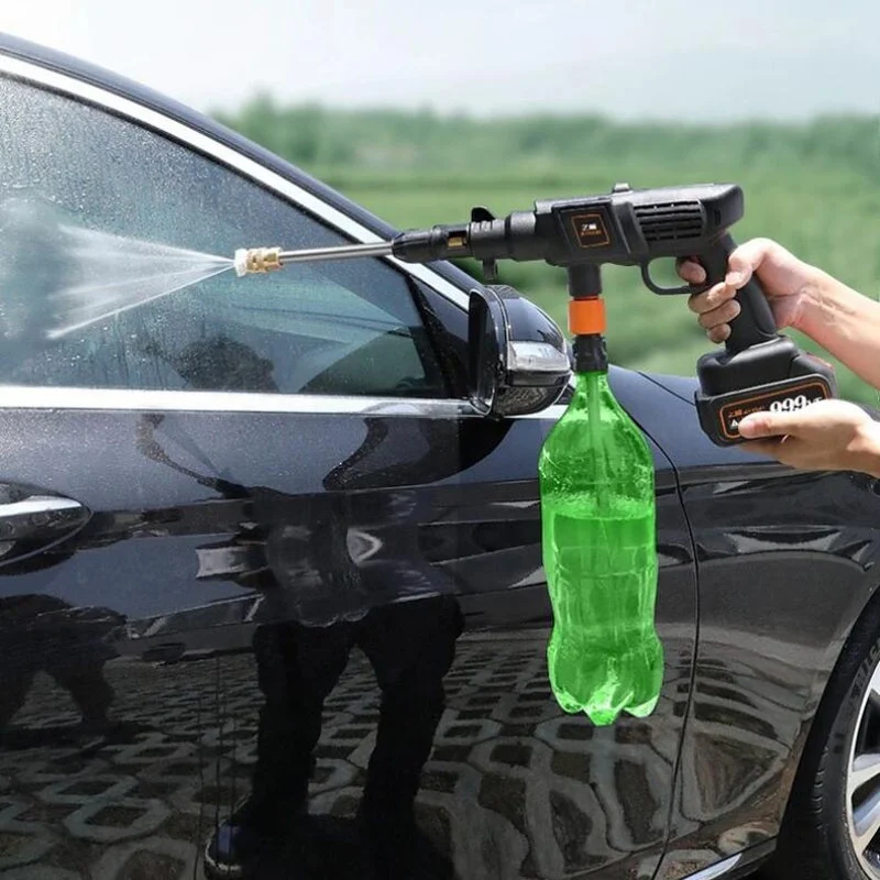 Portable 24V Powerful Cordless Car Washer Water Jet Spray Gun Pressure Washer
