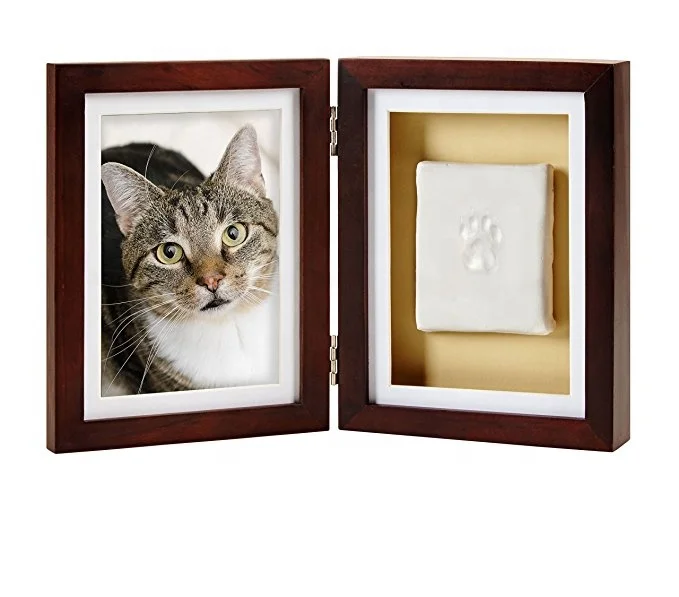 pet memory paw print frame baby hand and foot print frame baby handprint photo frame