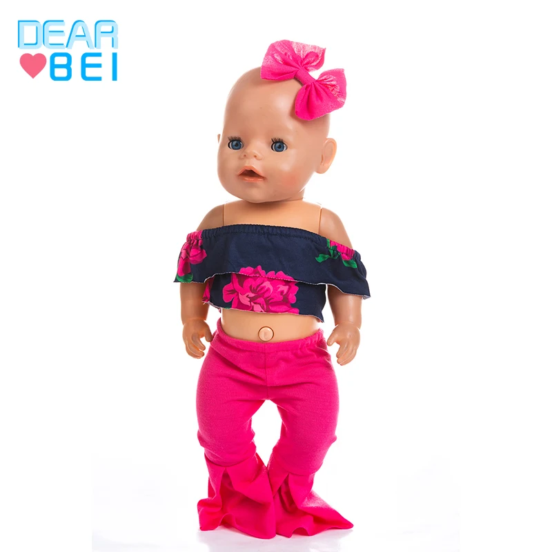 Europe And The United States Big Brand Word Shoulder Bell Pants Suit Doll Clothes,Wholesale Doll Clothes Manufacturer