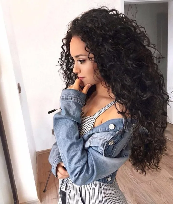 HD Transparent Full Lace Front Wig Virgin Raw Brazilian Human Hair Deep Curly Wigs for Black Women